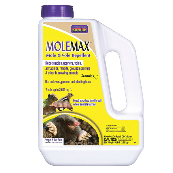 Bonide® 691 Molemax® Mole & Vole Repellent Granules & Bulb Protector, 5 lbs
