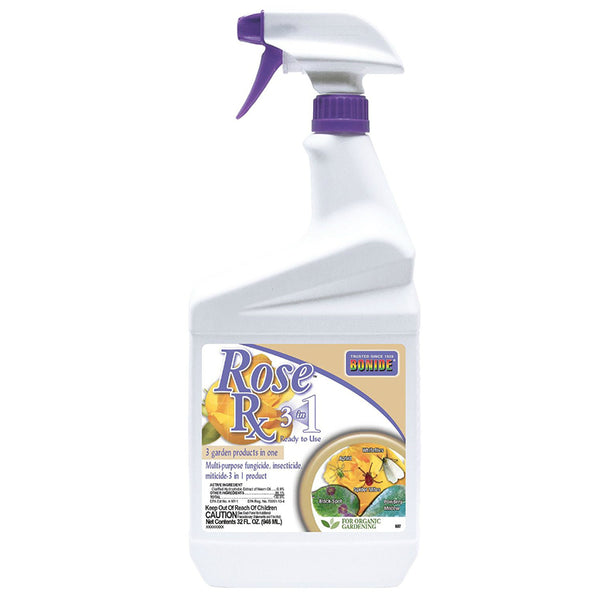 Bonide® 897 Rose Rx Multi Purpose Insecticide, 3-In-1, Ready To Use, 1 Qt