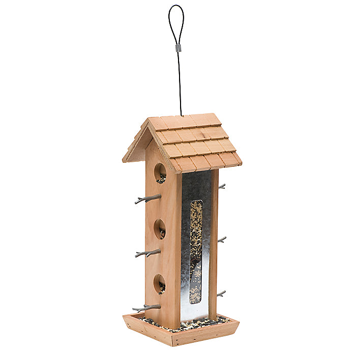 Perky-Pet 50178 Hanging Tray Bird Feeder : : Patio, Lawn