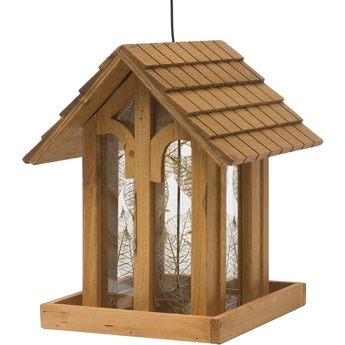 Perky-Pet 50172 Mountain Chapel Wild Bird Seed Feeder, Fir Wood, 3.5 Lb Capacity