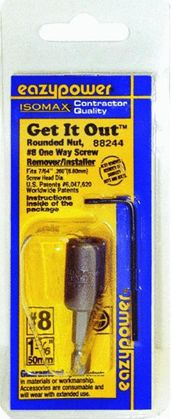 Eazypower® 88244 Isomax® Get-It-Out 1-Way Screw Remover/Installer, #8