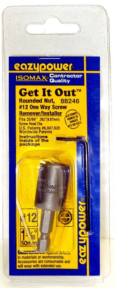 Eazypower® 88246 Isomax® Get-It-Out 1-Way Screw Remover/Installer, #12