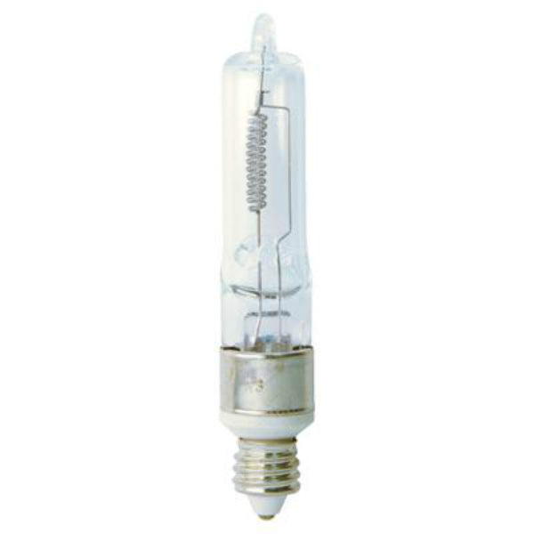 GE Lighting 19386 Candelabra Base T4 Quartz Halogen Bulb, Clear, 150W, 120V