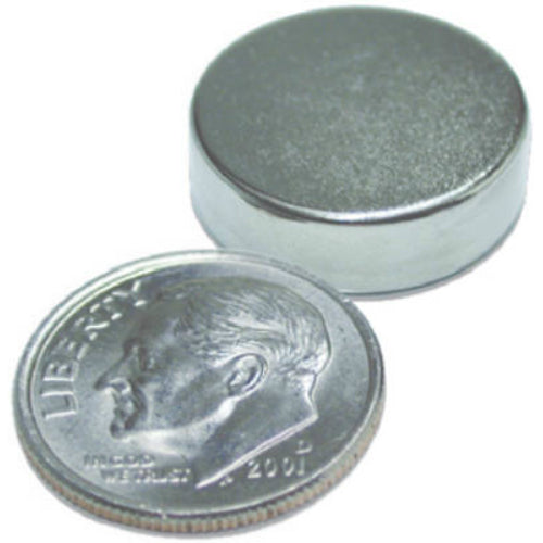 Master Magnetics 07046 Neodymium Super Magnets, 0.47" x 0.11", 6-Pack