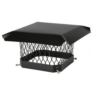 Shelter SC99 Galvanized Steel Chimney Cap/Cover, Black, 9 in x 9 in