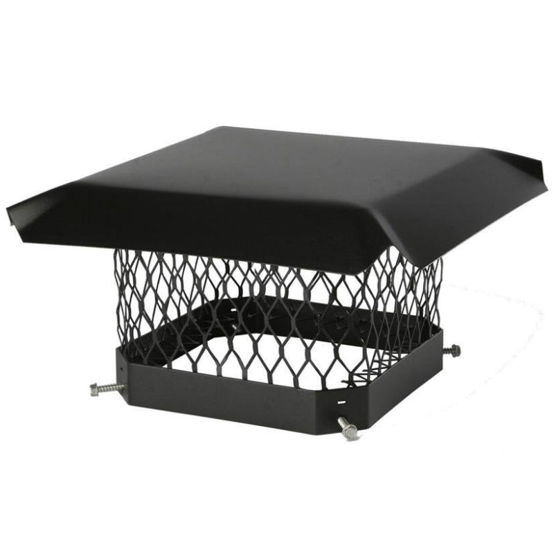 Shelter SC1318 Black Galvanized Steel Shelter Chimney Cover, 13" x 18"