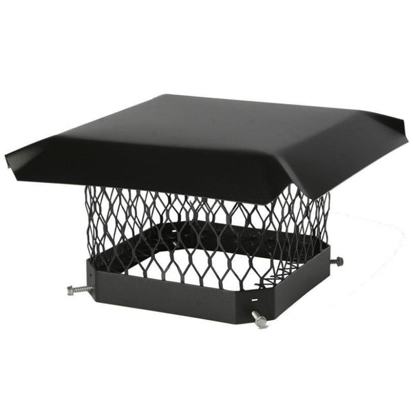 Shelter SC1318 Black Galvanized Steel Shelter Chimney Cover, 13" x 18"