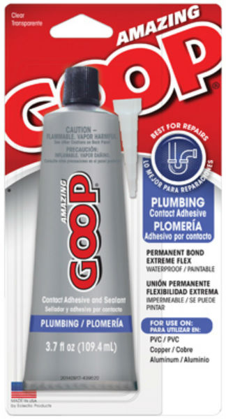 Amazing GOOP® 150011 Plumbing Contact Adhesive & Sealant, 3.7 Oz