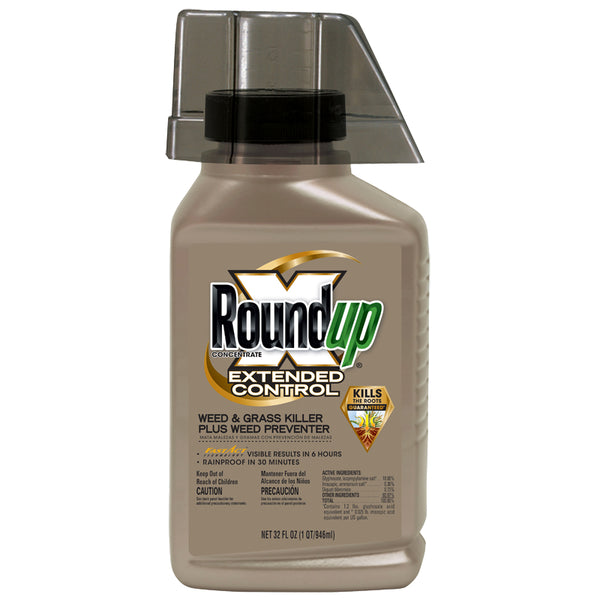 Roundup® 5705010 Concentrate Extended Control Weed & Grass Killer, 1 Qt