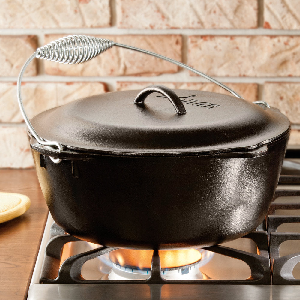 Lodge L10SK3 12 Pre-Seasoned Cast Iron Skillet with Cover