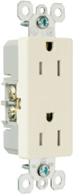 Pass & Seymour TradeMaster Decorator Tamper Resistant Receptacle, 15A