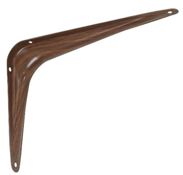 National Hardware® N185-025 Steel Shelf Bracket, 6" x 8", Fruitwood