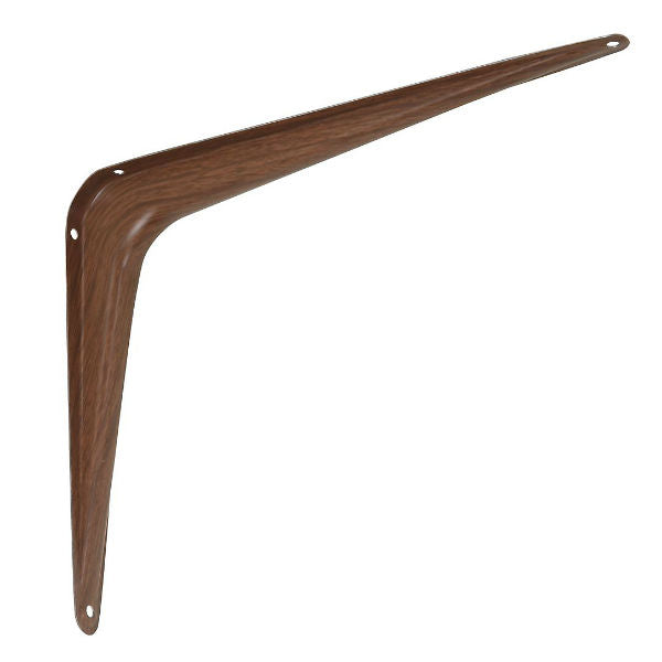 National Hardware® N185-033 Steel Shelf Bracket, 8" x 10", Fruitwood
