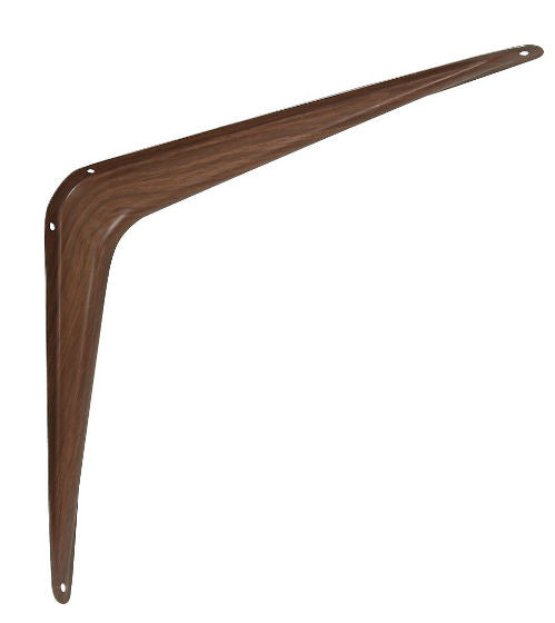 National Hardware® N185-041 Steel Shelf Bracket, 10" x 12", Fruitwood