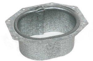 Amerimax 21051 Aluminum Outlet, 2" x 3", Mill Finish