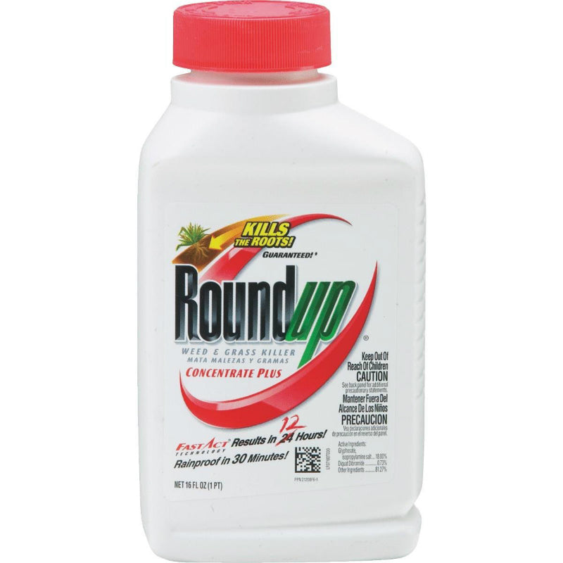 Roundup® 5005510 Concentrate Plus Weed & Grass Killer, 1 Pint