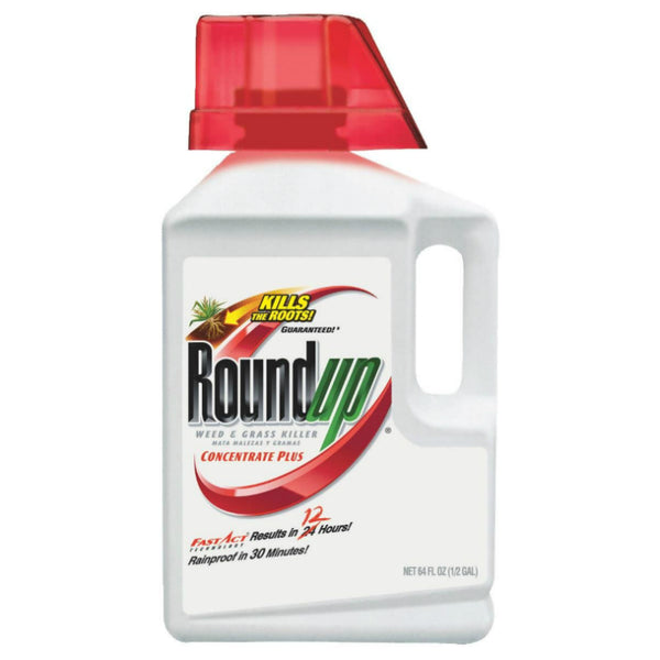 Roundup 5006010 Concentrate Plus Weed & Grass Killer, 1/2 Gallon