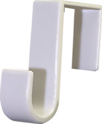 Hillman Fasteners 122324 Over-The-Door Single Hook, White