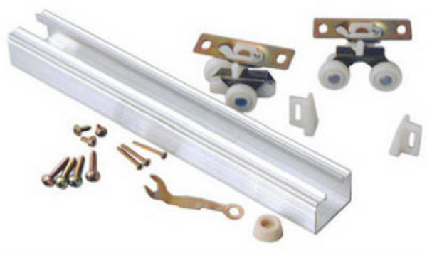 Johnson Hardware® 100721DR Aluminum Single Door Track Set, 72", 100-Series