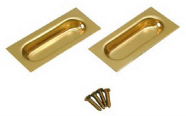 Johnson Hardware® 40-3PPK2 Rectangular Door Pull, 1-3/8" x 3", 2-Pack