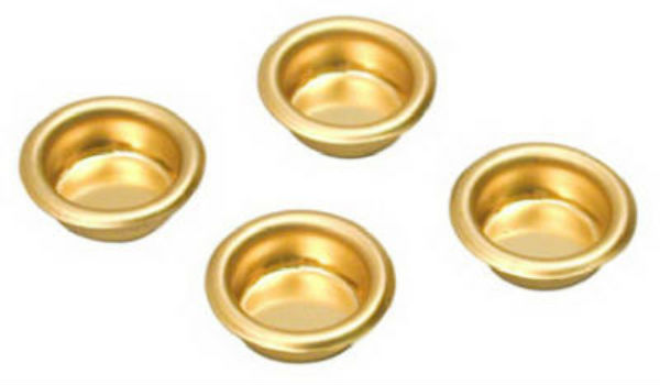 Johnson Hardware® 15-3PPK3 Bright Brass Door Pull, 3/4" Diameter, 4-Pack