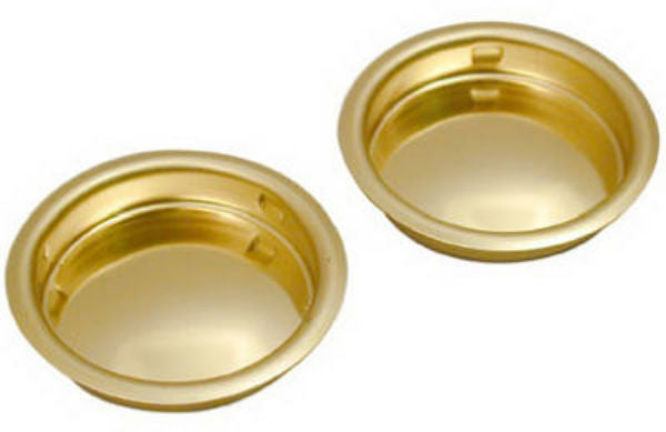 Johnson Hardware® 30-3PPK2 Bright Brass Door Pull, 2-1/8" Dia, 2-Pack