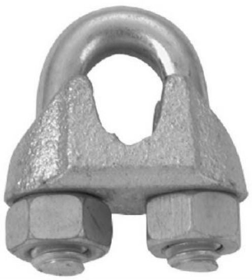 Campbell® T7670409 Wire Rope Clip, 1/16", Electro-Galvanized