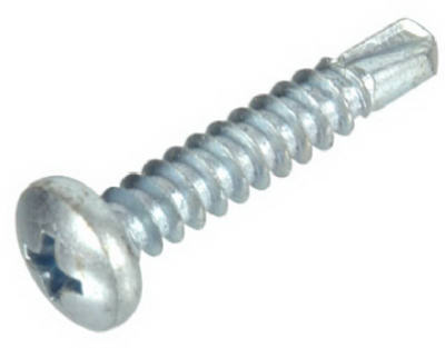 Hillman 560262 Phillips Zinc Self Drilling Screw, 6-20 x 1/2", 100 Pack