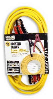 Coleman Cable® 08471-TV-02 Booster Cable, 8-Gauge, 12'