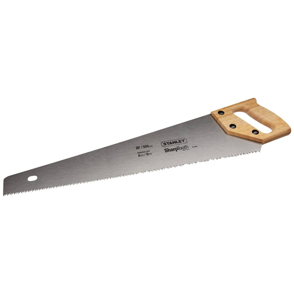 Stanley® 15-335 SharpTooth™ Handsaw, 20", 8 TPI, 9 Point