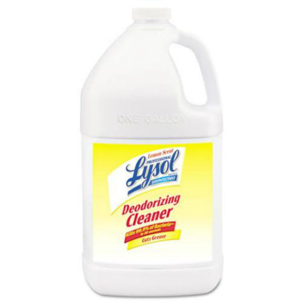 Lysol® 3624176334 Disinfectant Deodorizing Cleaner, Lemon, 1-Gallon