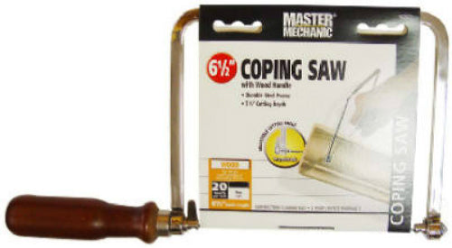 Master Mechanic 602575 Wood Grip Hand Coping Saw, 6-1/2", 20 TPI