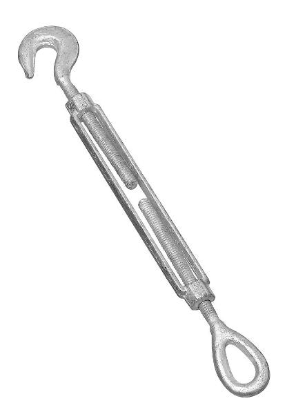 National Hardware® N177-493 Hook & Eye Turnbuckle, 3/8" x 6", Galvanized