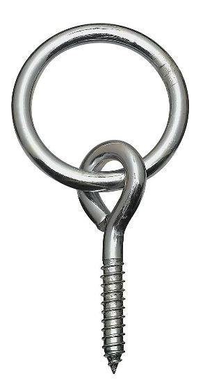 National Hardware® N220-640 Hitching Ring with Eye Bolt, 5/16" x 3.25", Zinc Plated