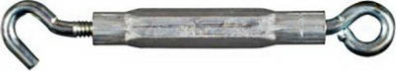 National Hardware® N221-952 Hook & Eye Turnbuckle, 1/4" x 7.5", Stainless Steel