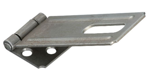 National Hardware® N102-764 Galvanized Safety Hasp with Brass Pin, 4-1/2"