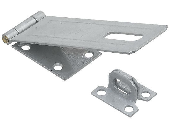 National Hardware® N102-780 Galvanized Safety Hasp with Brass Pin, 6"