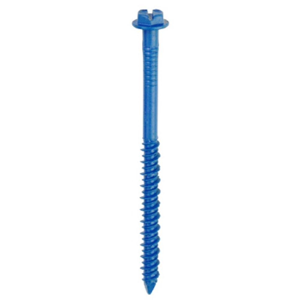 Tapcon 24530 Hex-Washer-Head Concrete Anchors, 1/4" x 2-3/4", 150-Count