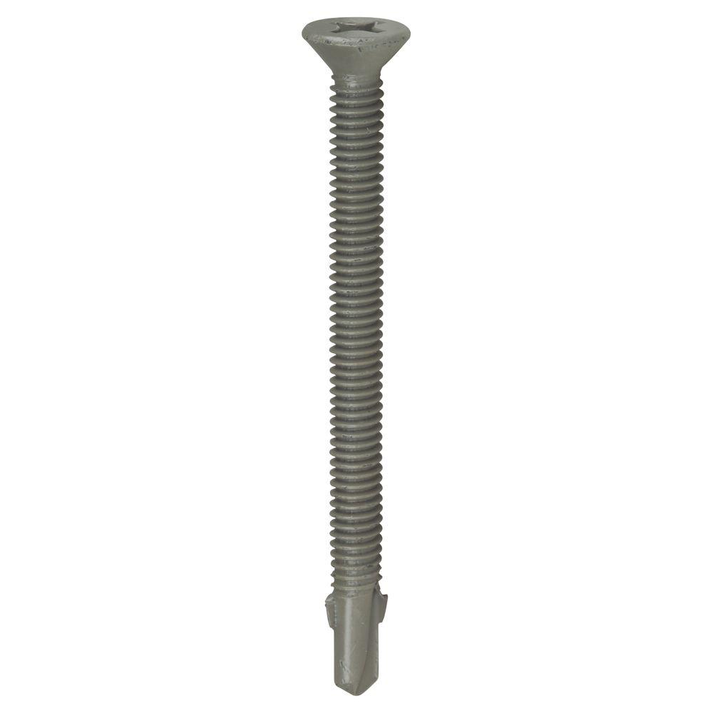 Teks 21380 Phillips Flat-Head Self-Tapping Screw w/Wing, #10x1-7/16", 100-Count