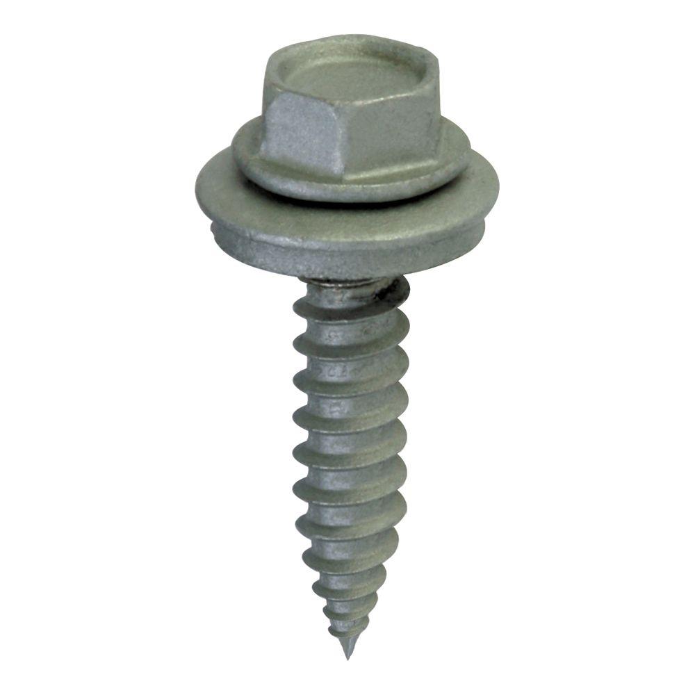 Teks 21400 Hex-Washer-Head Sharp Point Roofing Screws, #9 x 1", 120-Count