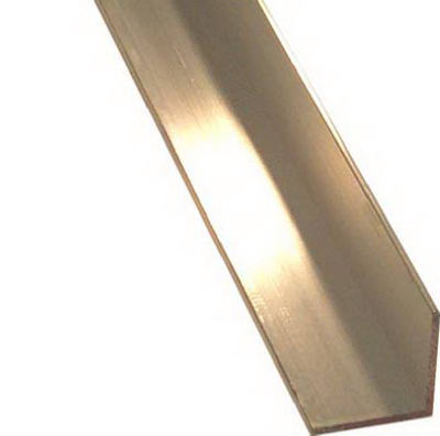 SteelWorks 11446 Anodized Aluminum Angle, 1/8" x 1", 36" Long