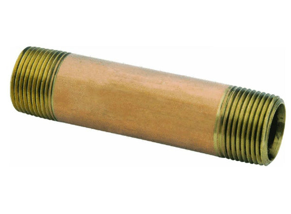 Anderson Metals 38300-0425 Lead Free Pipe Fitting Nipple, Red Brass, 1/4"x2-1/2"