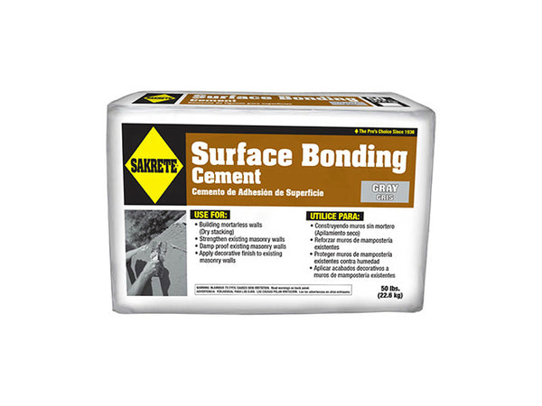 Sakrete 65300845 Surface Bonding Cement, 50 Lbs, Gray