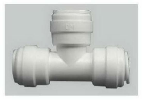 Watts® PL-3023 Quick Connect Tee, 3/8" x 3/8" x 3/8"