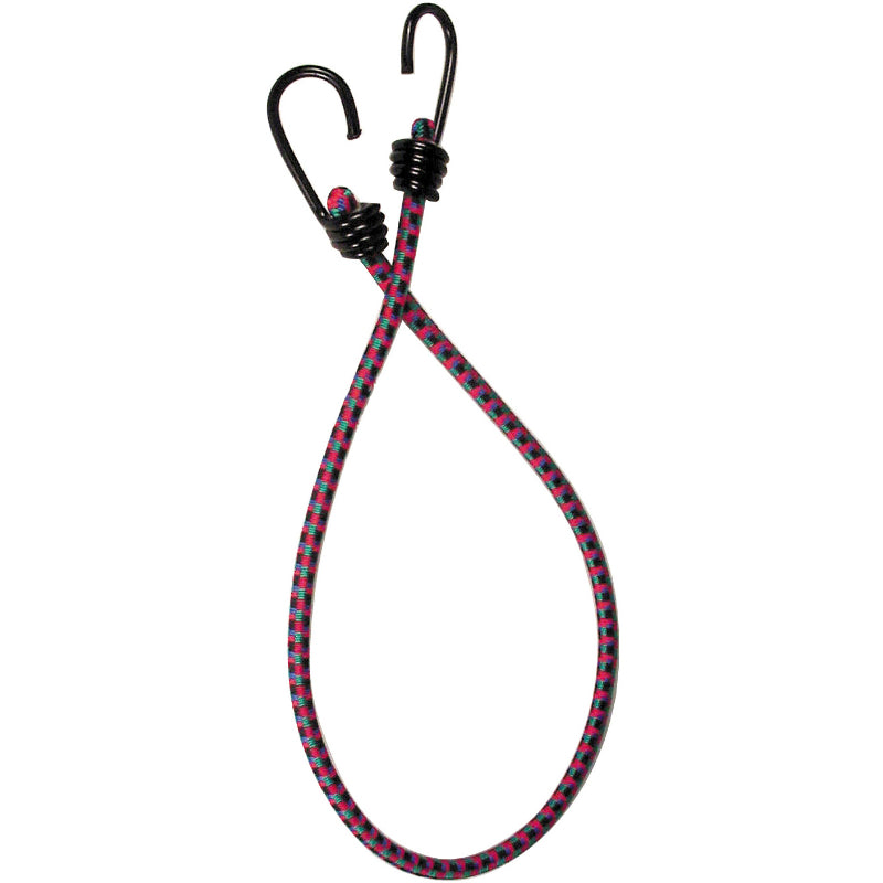 Keeper® 06031 Vinyl Coated Bungee Cord with Steel Hook, 30"