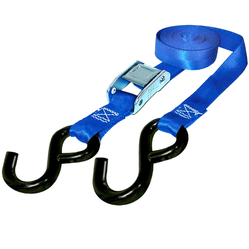 Keeper® 05108-V Cam Buckle Tie-Down with S-Hooks, 6', 4-Pack