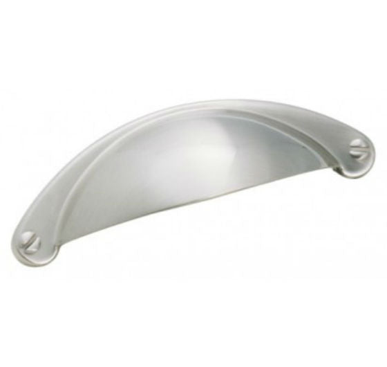 Amerock BP9365G10 Essential "Z" Cup Pull, 2-1/2", Satin Nickel