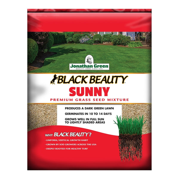 Jonathan Green 10870 Black Beauty Full Sun Grass Seed Mixture, 25 Lb