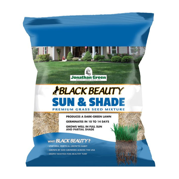 Jonathan Green 12005 Black Beauty Sun & Shade Grass Seed Mixture, 7 Lb