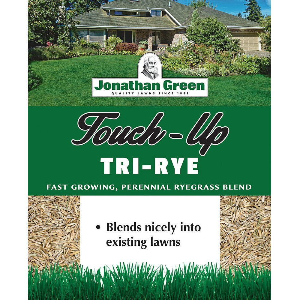 Jonathan Green 12120 Touch-Up Tri-Rye Perennial Ryegrass Blend, 3 Lb, 1500 SqFt.